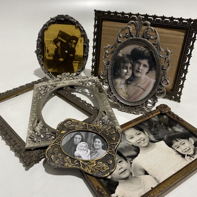 FRAME, Vintage Metal Photo Frame - Small